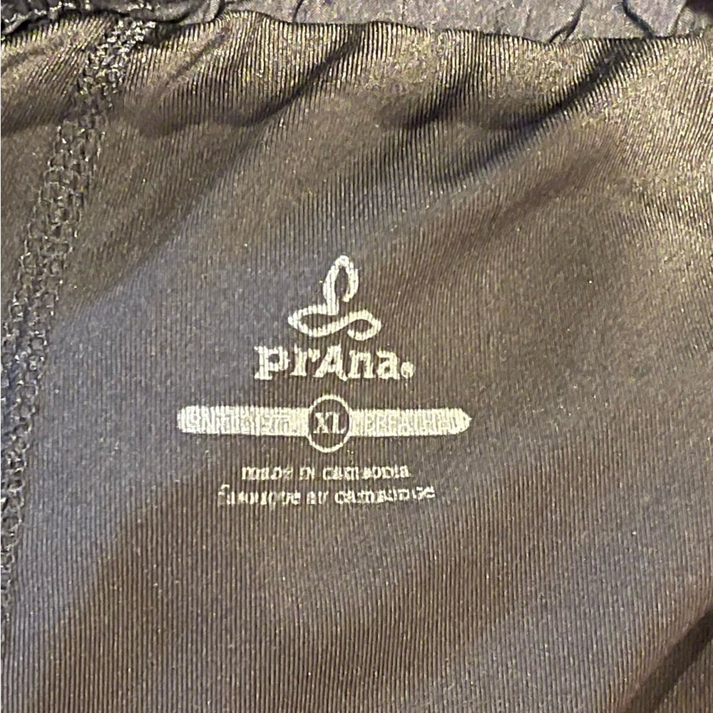 Prana Mens Black Drawstring Athletic Shorts with Side Pocket Size XL - Picture 7 of 9